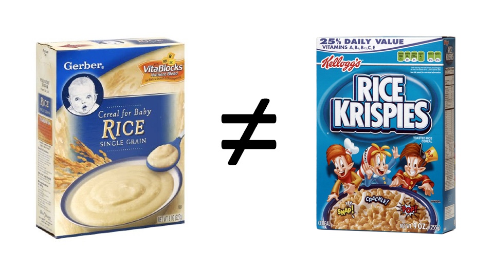 Rice Cereal Vs. Rice Krispies