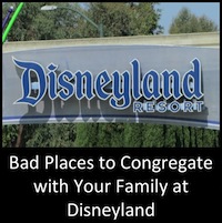 Bad Places to Congregate with Your Family at Disneyland: A Non-Exhaustive List