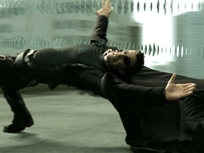 Neo dodges bullets in the only good Matrix film.
